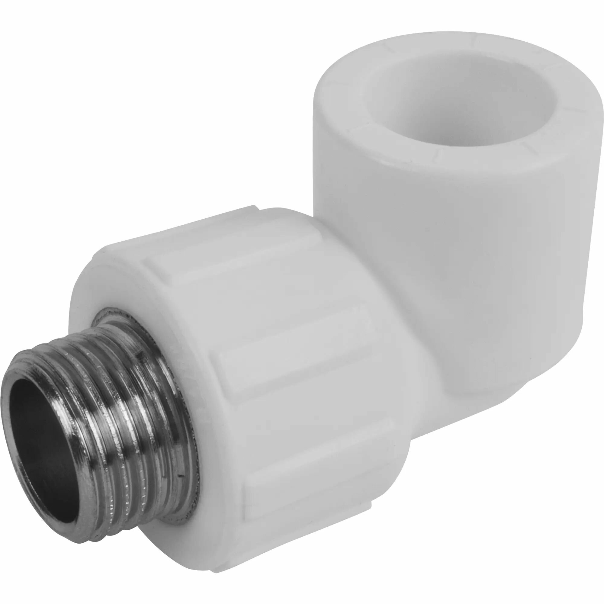 фото Угол 90 20 мм х 1/2" НР полипропилен