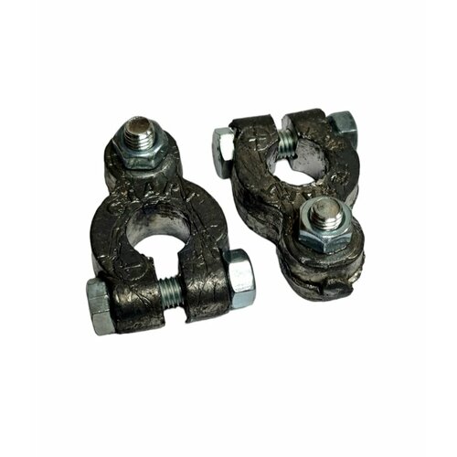 Клеммы АКБ свинец грузовые +/- (комплект 2шт.)