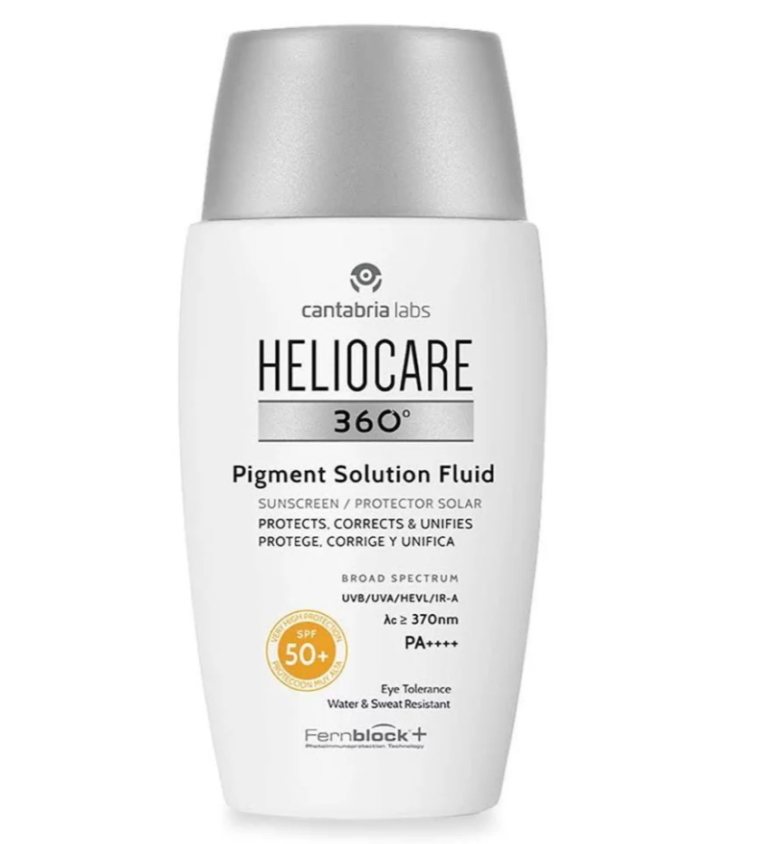 Cantabria Labs Heliocare 360º Pigment Solution Fluid Sunscreen Солнцезащитный флюид «защита от пигментации» SPF 50+, 50 мл