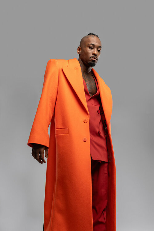 Пальто ZNWR, размер M, оранжевый