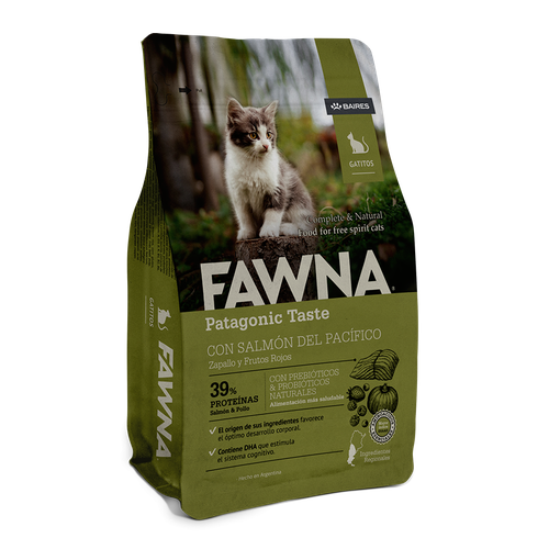 Fawna сухой корм для котят лосось, тыква, красные ягоды