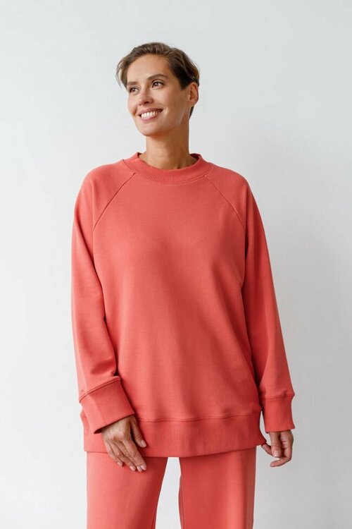 Свитшот 8SORELLE, размер Oversize, коралловый