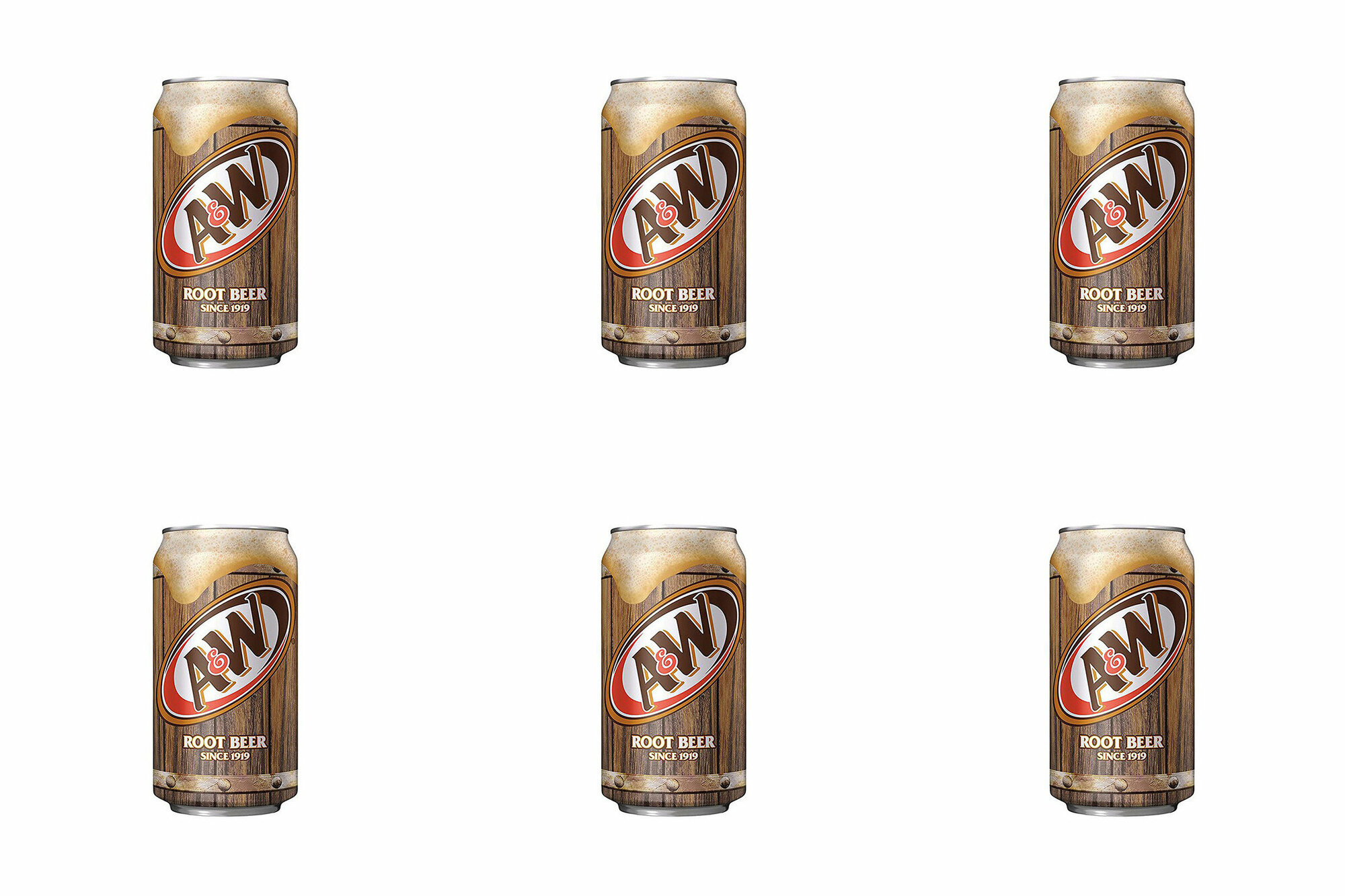 A&W Газированный напиток Root Beer, 355 мл,6 шт