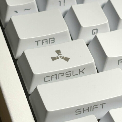 CAPSLOCK Кейкап Rust для механической клавиатуры – (белый, 1,75u, OEM R2)