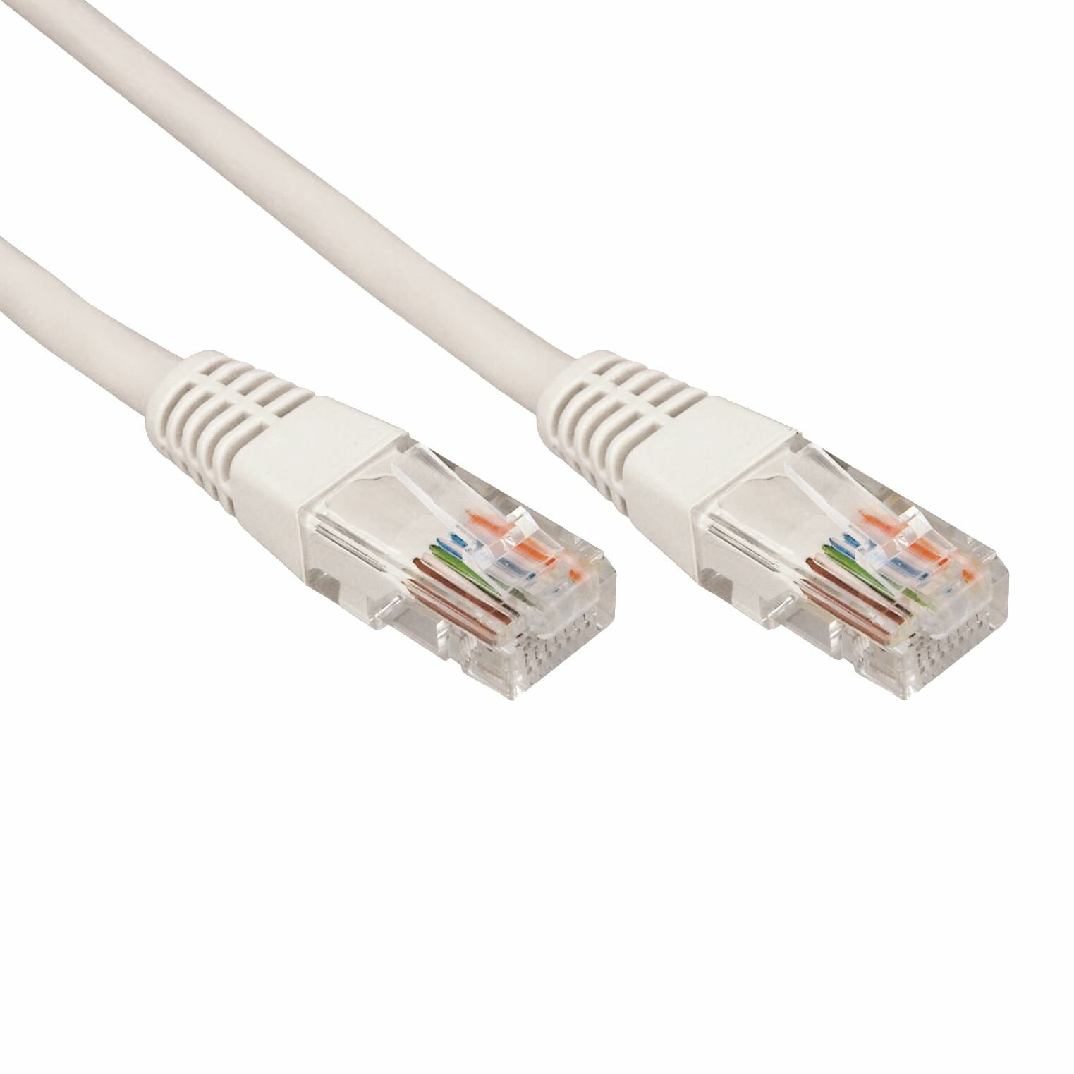 Шнур коммутационный, патч-корд U/UTP RJ45-RJ45, CAT 5e, PVC серый, 5м REXANT