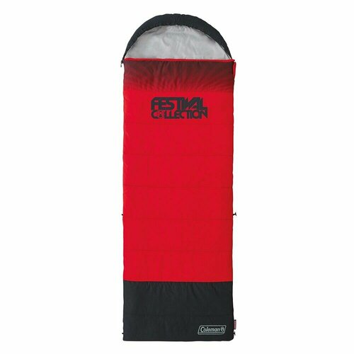 фото Coleman sleeping bag festival single red black