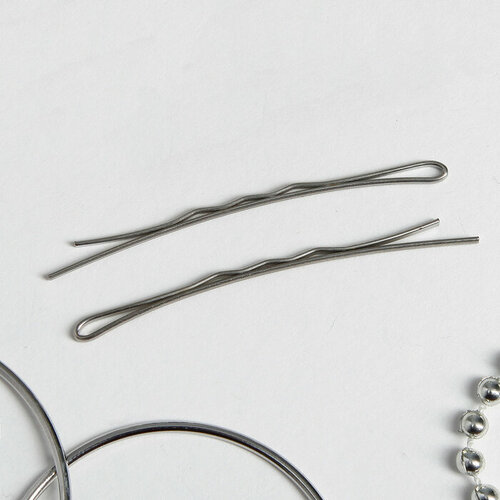 Зажим для волос Волна 56 см хром набор 20 шт 659₽