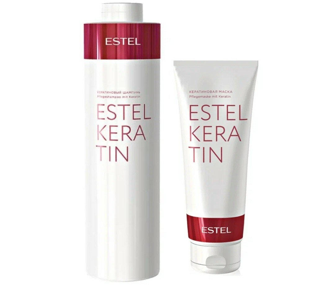 Набор ESTEL Keratin Кератиновый шампунь 1000 мл+кератиновая маска 250 мл.