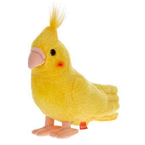 Мягкая игрушка BEPPE Попугай Нимфа желтый 20 см