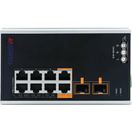 РоЕ-коммутатор Trassir TR-NS15102S-130-8POE 15300₽