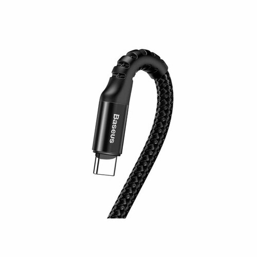 кабель baseus fish eye spring usb lightning calsr 1 м 1 шт black Кабель Baseus Fish eye, Type-C - USB, 2 A, 1 м, чёрный (комплект из 2 шт)