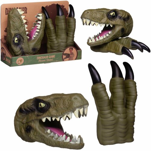 Игрушка на руку Junfa Голова и когти динозавра зеленые (WA-14622/зеленые) игрушка на руку junfa голова динозавра зубастая коричневая