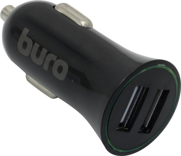 Автомобильное зарядное устройство BURO , 2xUSB, 2.1A, черный - фото №7