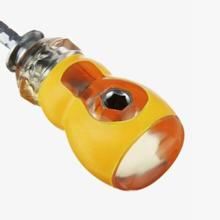 фото Мини отвертка переставная двухсторонняя перевертыш плоская (шлицевая) и крестовая SL6, PH2