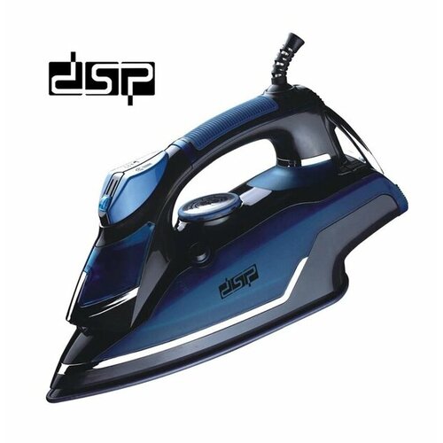 Утюг DSP 200Вт с вертикальным отпар и доп функциями защитой от перегрева и накипи Синий Чёрный 324000₽