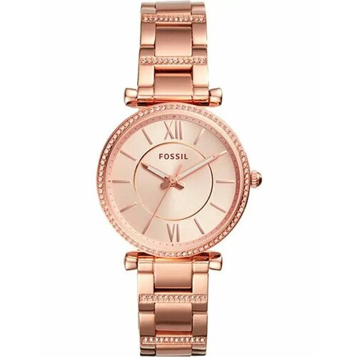 Наручные часы FOSSIL Carlie, золотой часы fossil es3433