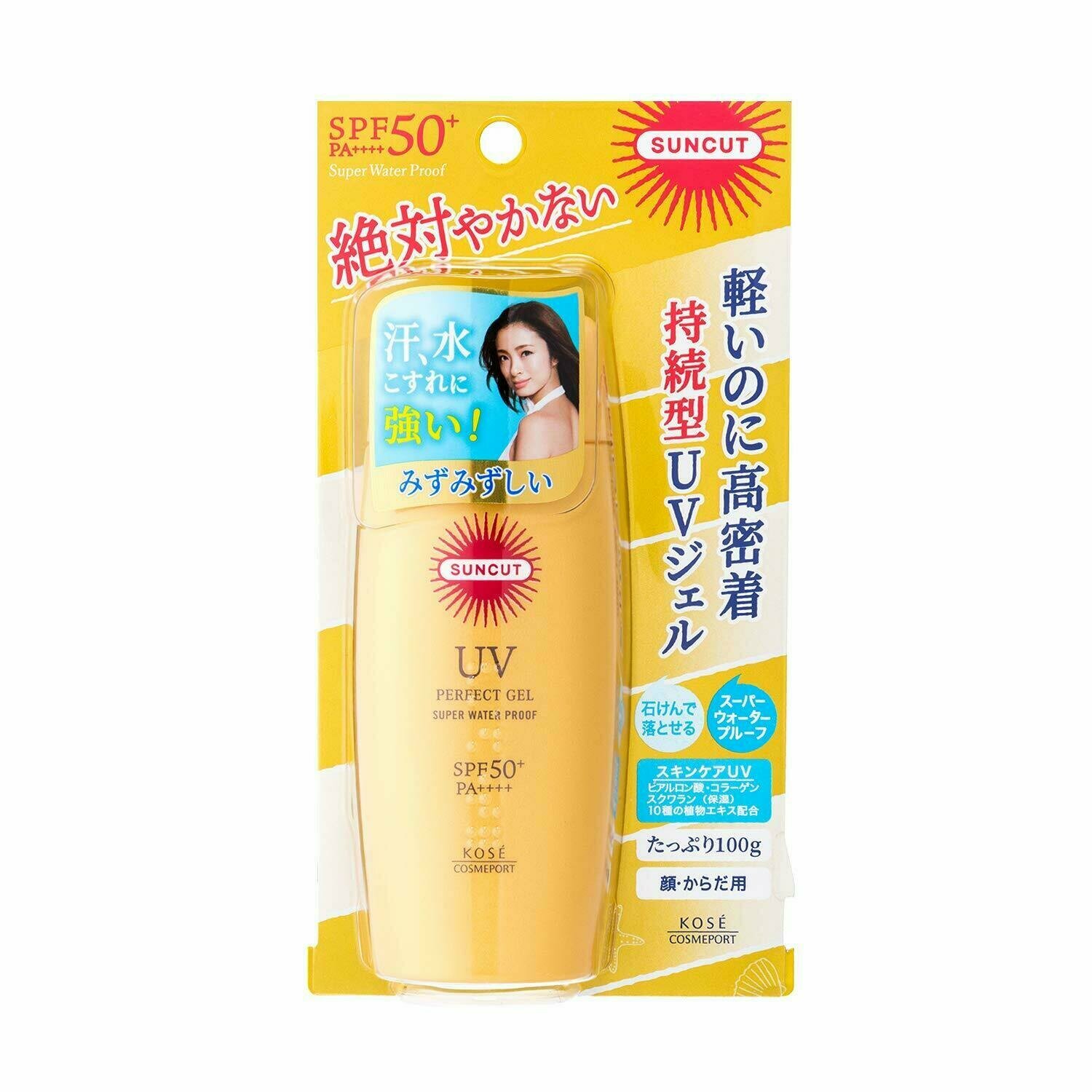 KOSE SUNCUT Perfect Солнцезащитный гель для лица и тела SPF50+PA++++ 100g