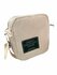 Сумка мессенджер , фактура бархатистая, бежевая