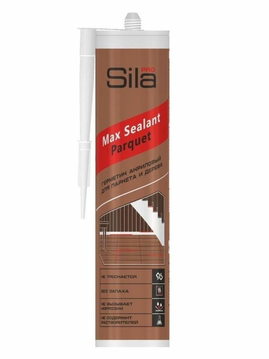 фото Герметик для паркета махагон Sila PRO Max Sealant PARQUET 290 мл