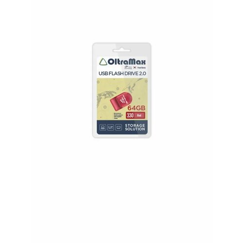 USB флеш накопитель OM-64GB-330-Red oltramax om 64gb 50 dark cyan 2 0