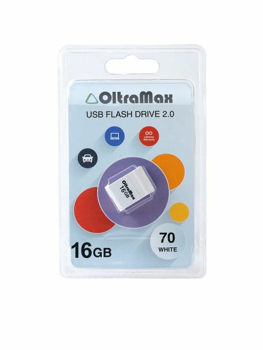 USB флеш накопитель OM-16GB-70-белый