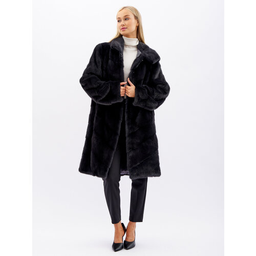 Шуба HJ IMPERIA FURS, размер 48, графит