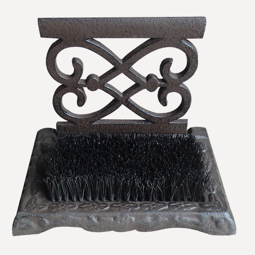 Изображение товара Подставка-скребок Iron Garden с щеткой, для обуви, чугун, 22x15x20 см