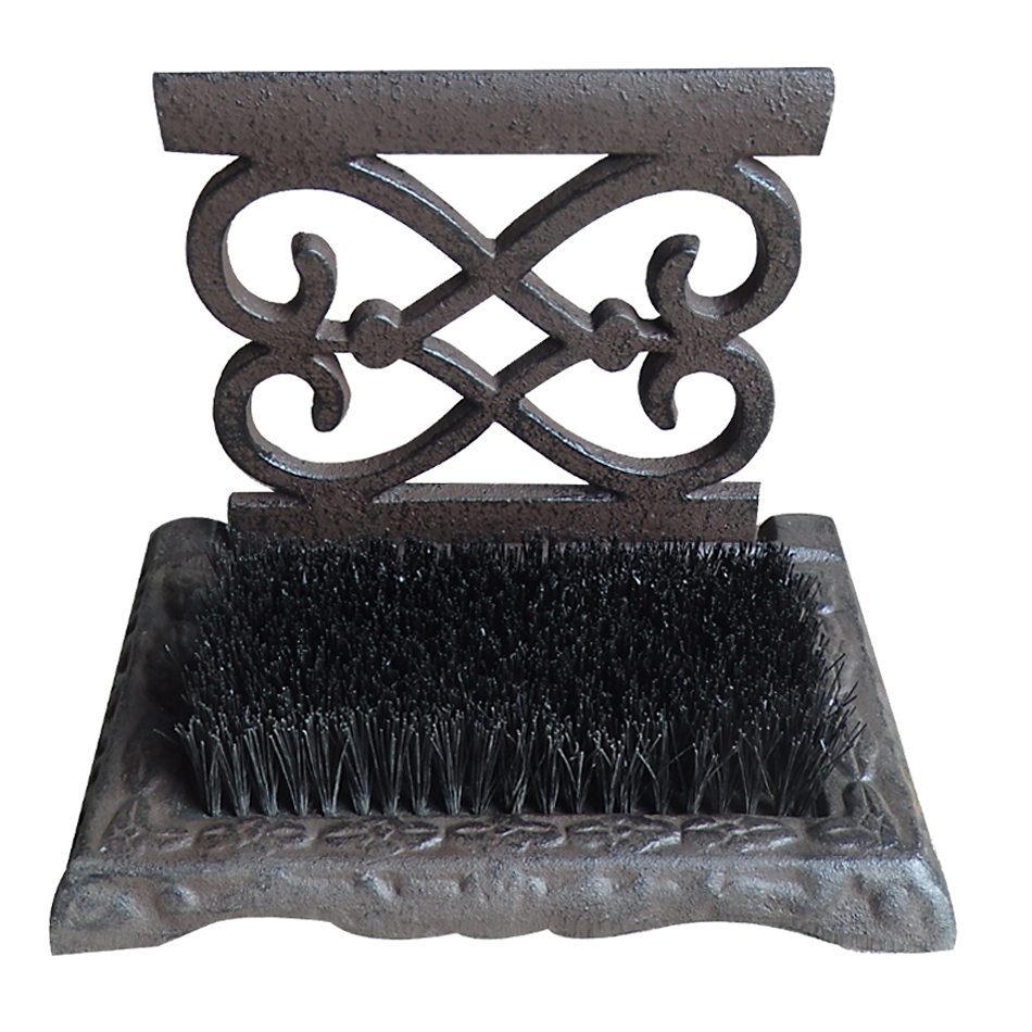 Подставка-скребок Iron Garden с щеткой, для обуви, чугун, 22x15x20 см