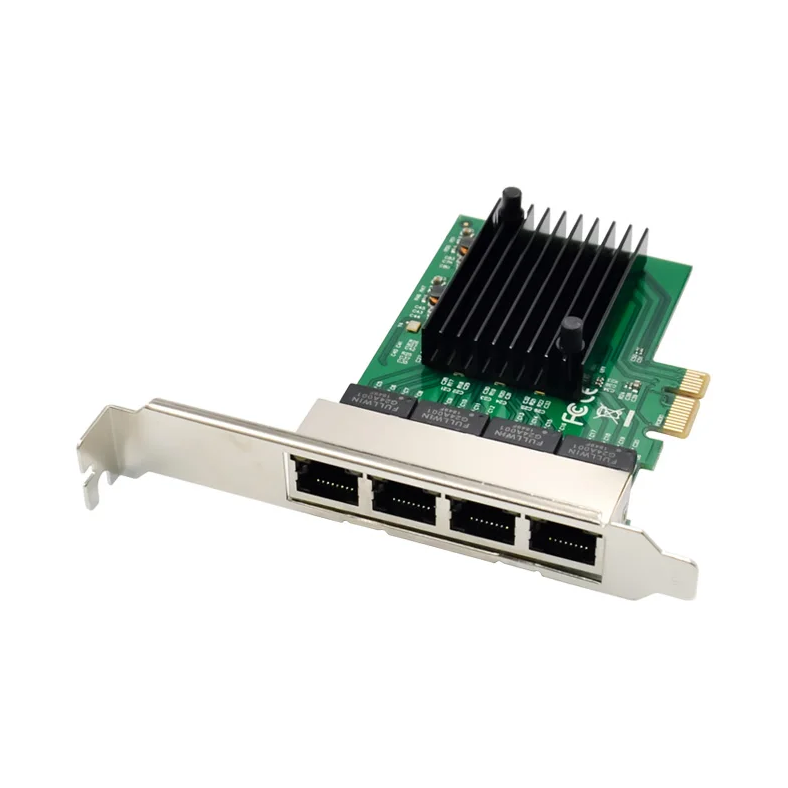4-х Портовый Гигабитный Сетевой Адаптер Realtek / Сетевая Карта RTL8111F PCIe X1 Quad Gigabit 1000BASE-T Ethernet