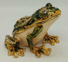 Шкатулка Фаберже "Лягушка средняя", ВР466