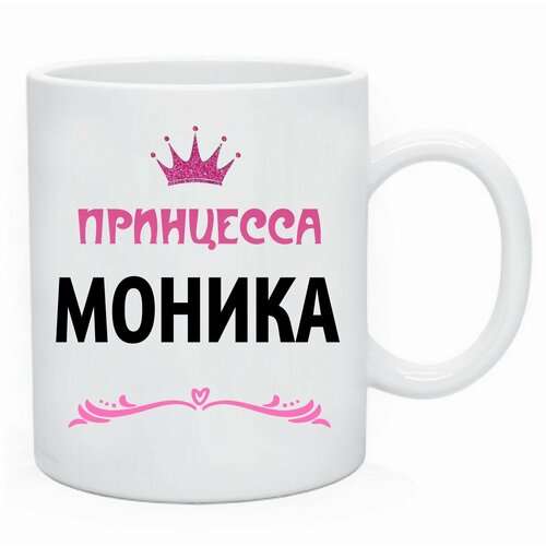Именная кружка для девочки Принцесса Моника