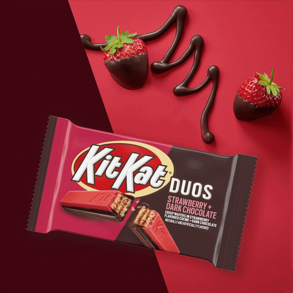 Батончик KitKat Duos Strawberry & Dark Chocolate 42 гр.