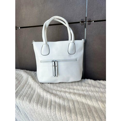 фото Сумка кросс-боди by, фактура матовая, белый