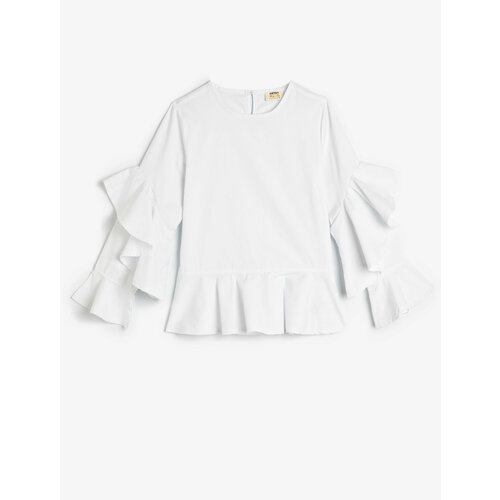 Блуза KOTON, размер 7-8 лет, белый
