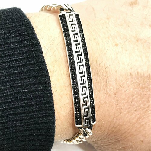 фото Браслет, серебро, 925 проба, циркон гликин silver