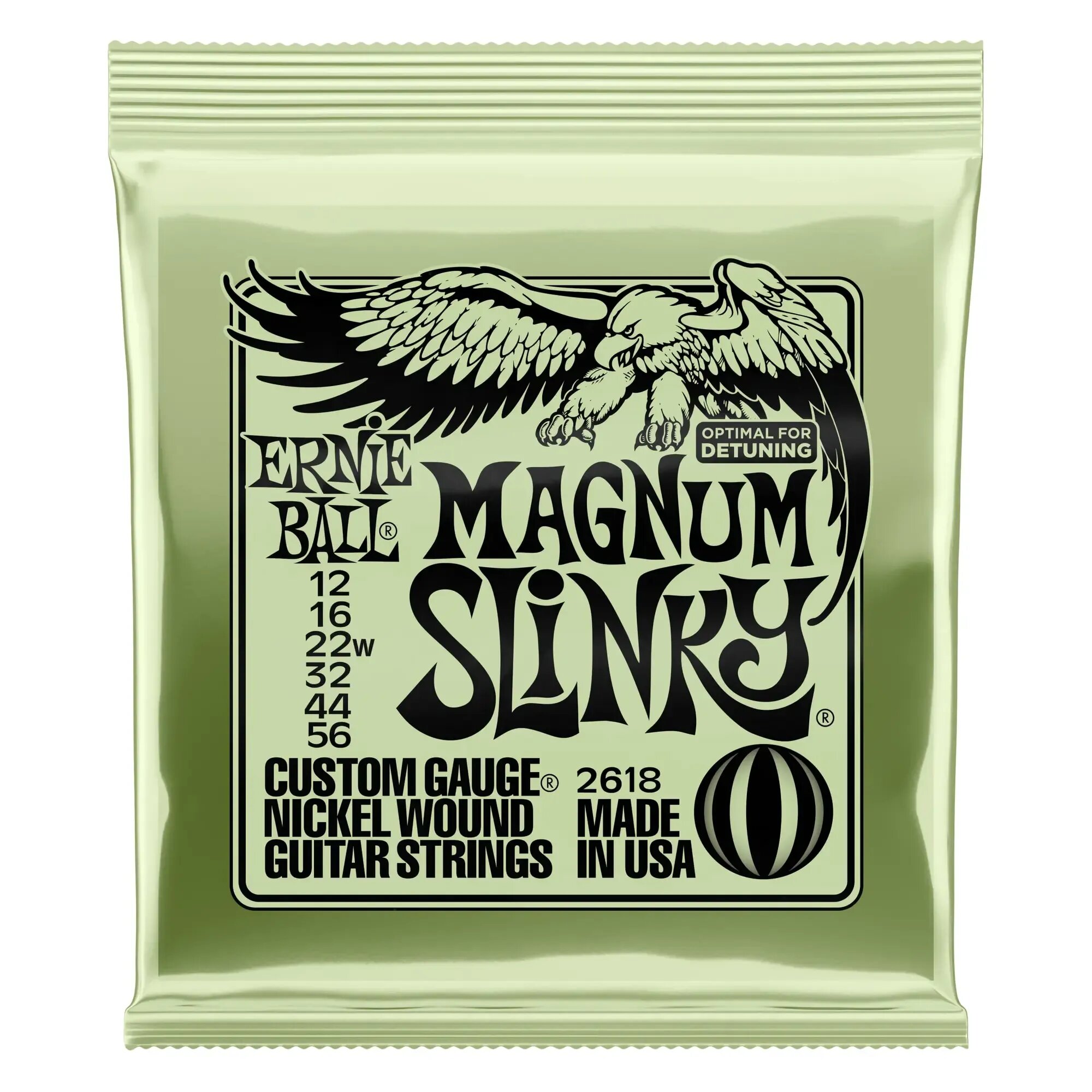 Струны для электрогитары Ernie Ball 2618 Slinky Magnum 12-56, Ernie Ball (Эрни Бол)