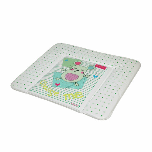 Пеленальный матрас Babycare 82 х 73 (BC01), Sleepy Mouse, green