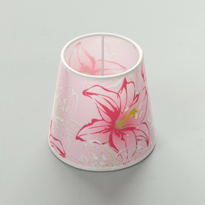 фото BayerLux Абажур универсальный "Крупные цветы" Е14 14х14х13см