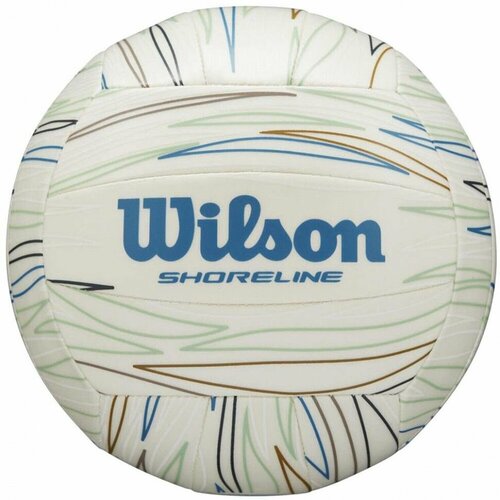 Мяч волейбольный Wilson Shoreline Eco Volleyball, р.5, бело-синий