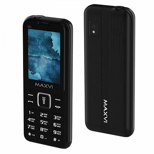 Мобильный телефон Maxvi K21 Black (2,4"/0,5МП/1400mAh)