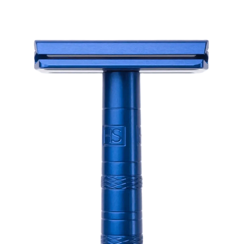 Т-образная бритва Henson Shaving AL13, синяя, Medium