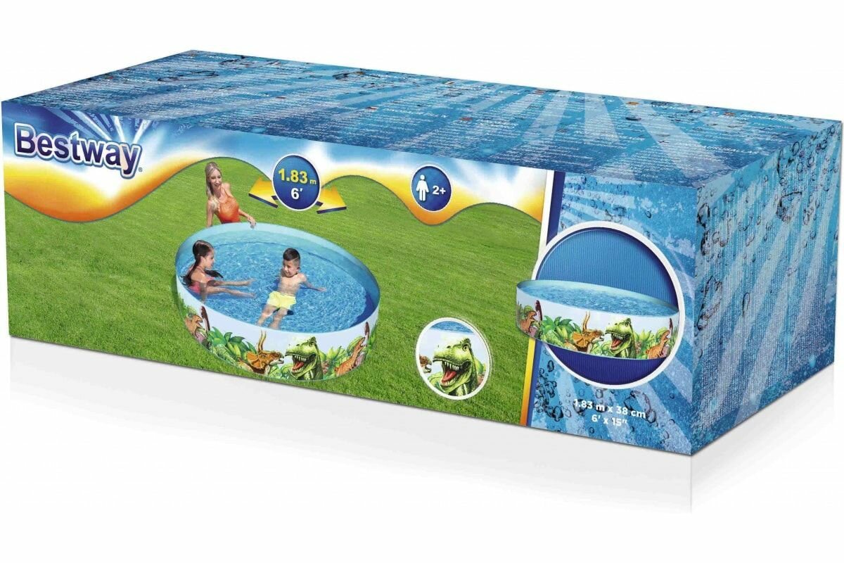 Обзор: Детский ненадувной бассейн Bestway 183х38 см, 749 л