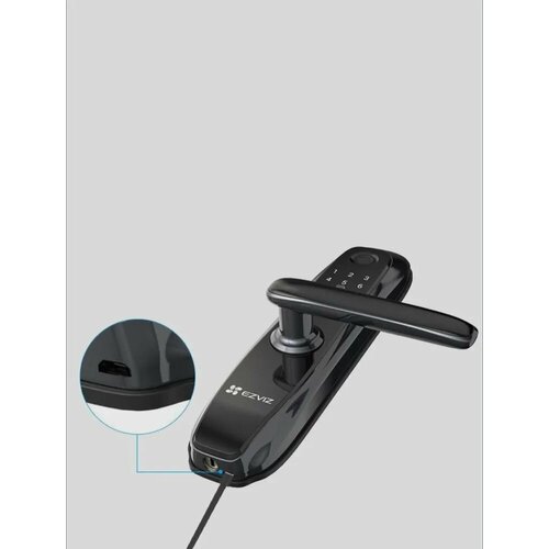 Замок EZVIZ CS-L2 умный отпечаток пальца пароль бесконтактная карта механический ключ железнаядеревянная дверь 40 до 110 мм 4 AA батареи micro 1611600₽