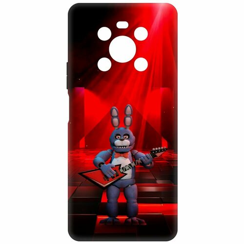 Чехол-накладка Krutoff Soft Case фнаф (FNAF) - Бонни с гитарой для Honor X9 черный чехол накладка krutoff soft case фнаф fnaf бонни с гитарой для honor x50i черный