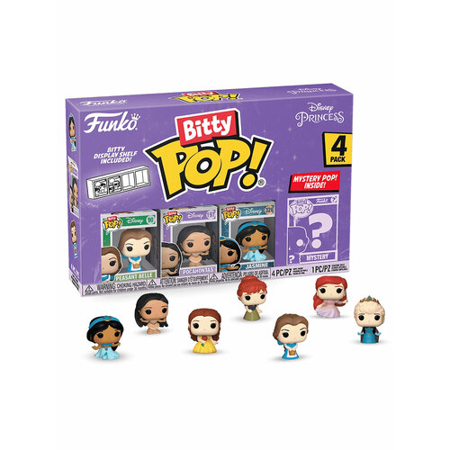 Фигурка Funko Bitty POP! Disney Princess S2 Belle+Pocahontas+Jasmine+Mystery (1 of 4) 4PK 73028 фигурка funko bitty pop star wars s2 princess leia 71512