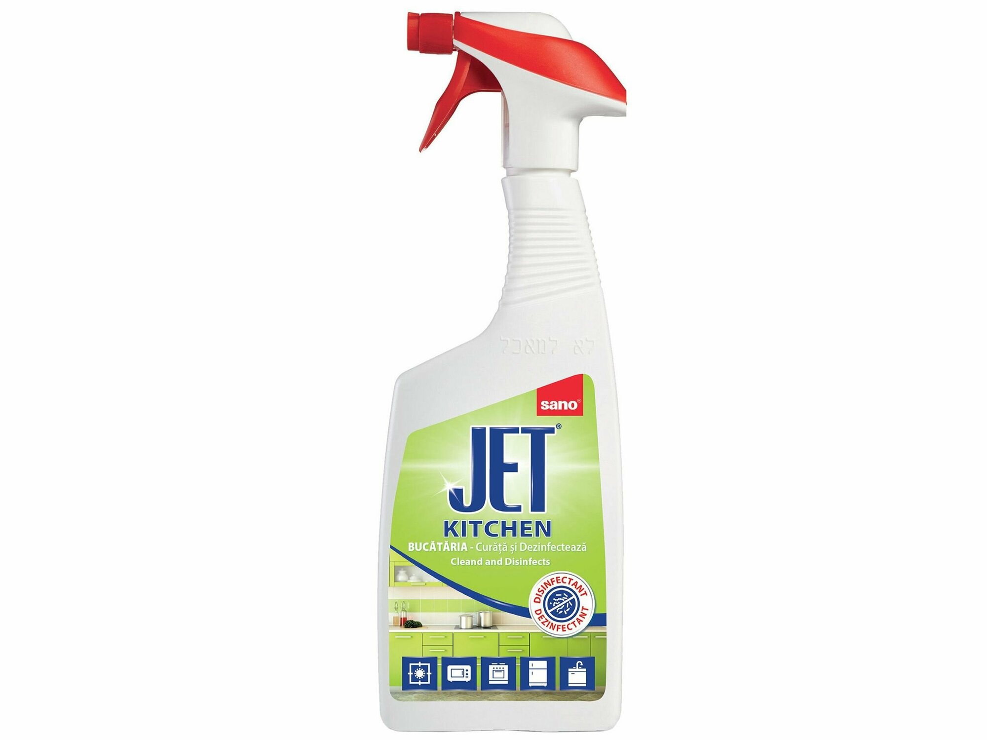 Чистящая пена для мытья кухни Sano JET Power Kitchen cleaner 750 мл - фото №11