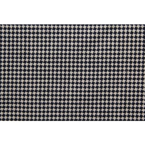 Ткань Хлопок костюмный сине-белый в мелкую шахматку 2x2 мм, 370 г/пм, ш152см, 0,5 м ткань костюмно плательный хлопковый вельвет с вискозой 1 м
