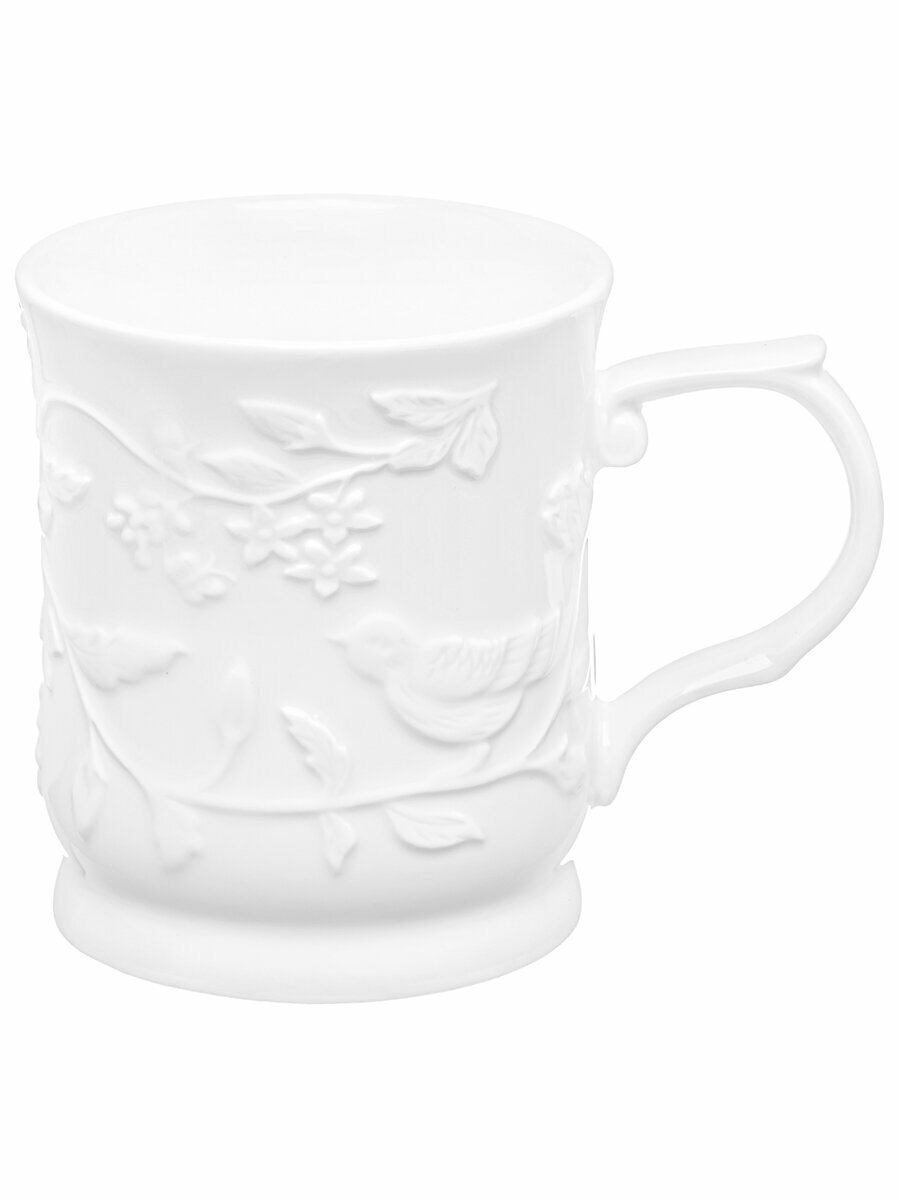 фото Кружка / чашка для кофе, чая 380 мл 12,5х8,5х10 см Elan Gallery Птички на ветке