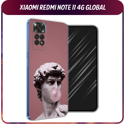 Силиконовый чехол на Xiaomi Redmi Note 11 4G Global/Redmi Note 11S / Редми Ноут 11 Global/11S Modern David силиконовый чехол на xiaomi redmi note 11 4g global redmi note 11s редми ноут 11 global 11s розовые разводы рисунок