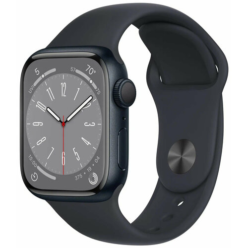 Apple Умные часы Apple Watch Series 8 41мм (Чёрный S/M, 41mm, S/M)